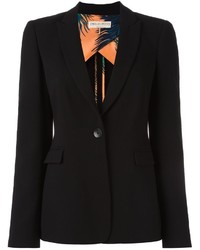 Женский черный шерстяной пиджак от Emilio Pucci