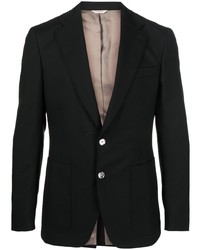 Мужской черный шерстяной пиджак от FURSAC