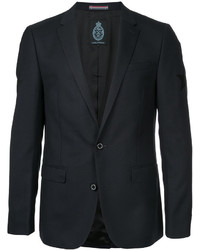 Мужской черный шерстяной пиджак от GUILD PRIME