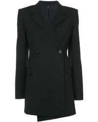 Женский черный шерстяной пиджак от Helmut Lang