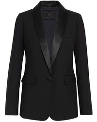 Женский черный шерстяной пиджак от J.Crew