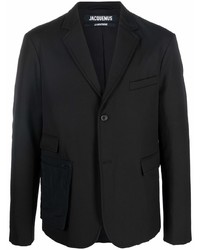 Мужской черный шерстяной пиджак от Jacquemus