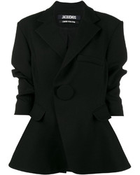 Женский черный шерстяной пиджак от Jacquemus