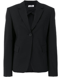 Женский черный шерстяной пиджак от Jil Sander