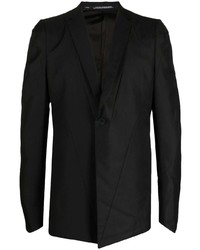 Мужской черный шерстяной пиджак от Julius