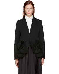 Женский черный шерстяной пиджак от Junya Watanabe