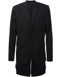 Мужской черный шерстяной пиджак от Juun.J