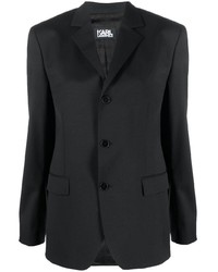 Мужской черный шерстяной пиджак от Karl Lagerfeld