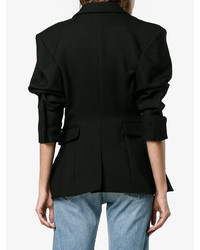 Женский черный шерстяной пиджак от Jacquemus