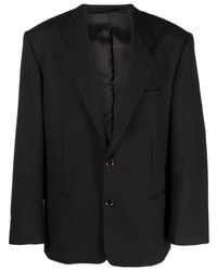 Мужской черный шерстяной пиджак от Lemaire