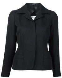 Женский черный шерстяной пиджак от Maison Margiela