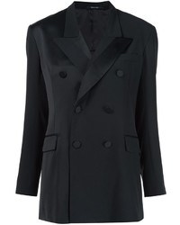 Женский черный шерстяной пиджак от Maison Margiela