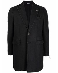 Мужской черный шерстяной пиджак от Manuel Ritz