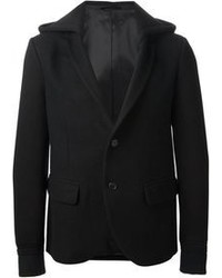 Мужской черный шерстяной пиджак от Neil Barrett