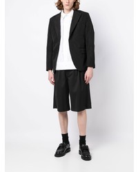 Мужской черный шерстяной пиджак от Simone Rocha