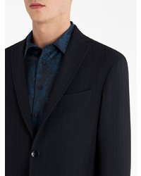 Мужской черный шерстяной пиджак от Etro
