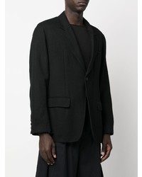 Мужской черный шерстяной пиджак от Undercover