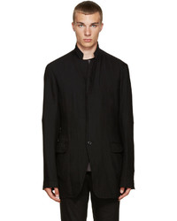 Мужской черный шерстяной пиджак от Nude:mm