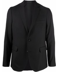 Мужской черный шерстяной пиджак от Officine Generale