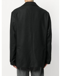 Мужской черный шерстяной пиджак от Hope