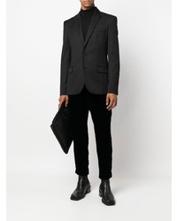 Мужской черный шерстяной пиджак от Balmain