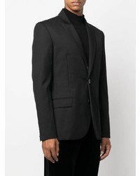 Мужской черный шерстяной пиджак от Balmain