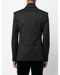 Мужской черный шерстяной пиджак от Balmain