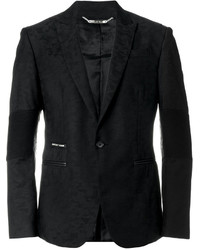Мужской черный шерстяной пиджак от Philipp Plein