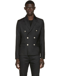 Мужской черный шерстяной пиджак от Pierre Balmain