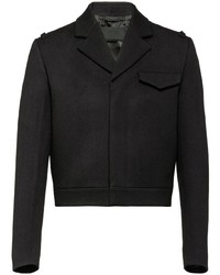 Мужской черный шерстяной пиджак от Prada