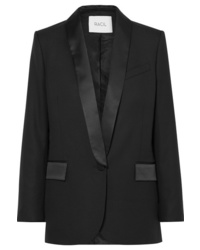 Женский черный шерстяной пиджак от Racil