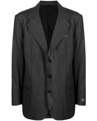 Мужской черный шерстяной пиджак от Raf Simons
