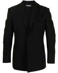 Мужской черный шерстяной пиджак от Sankuanz