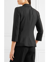 Женский черный шерстяной пиджак от The Row