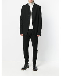 Мужской черный шерстяной пиджак от Masnada