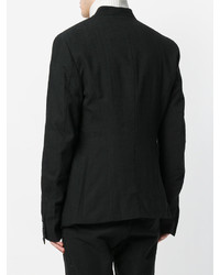Мужской черный шерстяной пиджак от Masnada