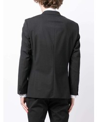 Мужской черный шерстяной пиджак от BOSS