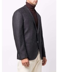 Мужской черный шерстяной пиджак от Corneliani