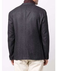 Мужской черный шерстяной пиджак от Corneliani