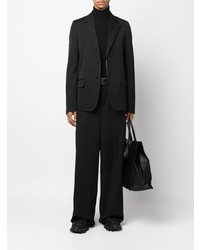 Мужской черный шерстяной пиджак от Valentino