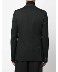 Мужской черный шерстяной пиджак от Valentino