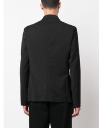 Мужской черный шерстяной пиджак от Emporio Armani