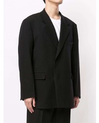 Мужской черный шерстяной пиджак от Solid Homme