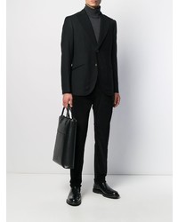 Мужской черный шерстяной пиджак от Maurizio Miri