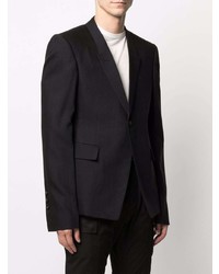 Мужской черный шерстяной пиджак от Rick Owens