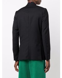 Мужской черный шерстяной пиджак от Raf Simons