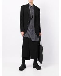 Мужской черный шерстяной пиджак от Yohji Yamamoto