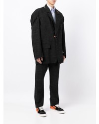 Мужской черный шерстяной пиджак от Maison Mihara Yasuhiro
