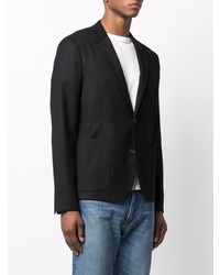 Мужской черный шерстяной пиджак от PS Paul Smith