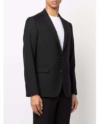 Мужской черный шерстяной пиджак от Officine Generale